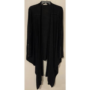 Altard State Womens Small Black Long-Sleeved Open-Front Tunic Cardigan! A5212